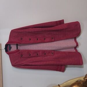 Tommy Hilfiger Red Double-Breasted Blazer